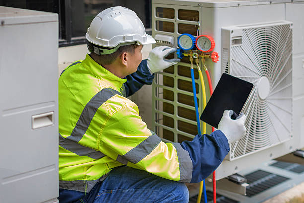 Professional Hvac technician working in Camp Hill, PA